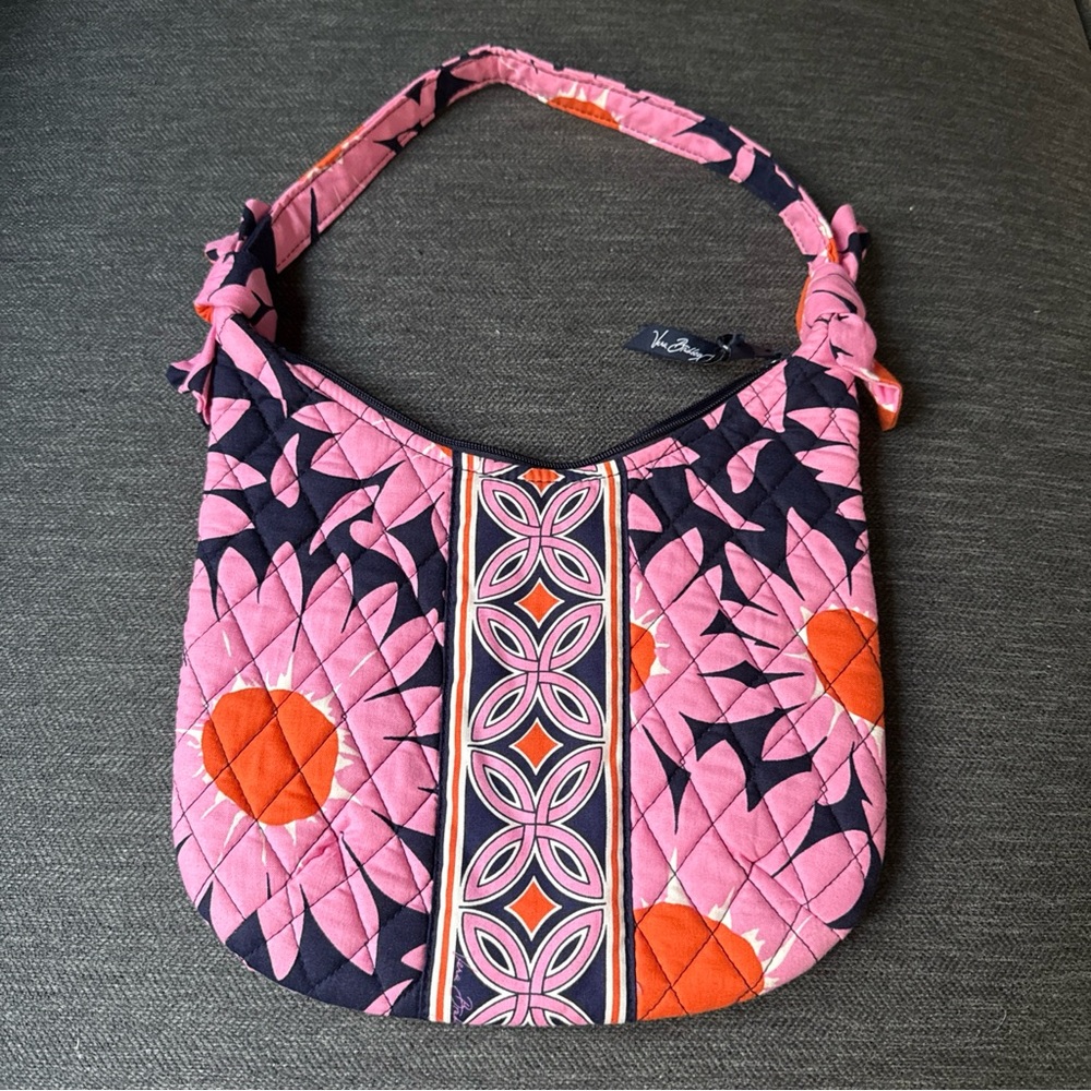Vera Bradley ‘Olivia Loves Me’ Knotted Shoulder Bag Pink Blue Orange Grandmacore